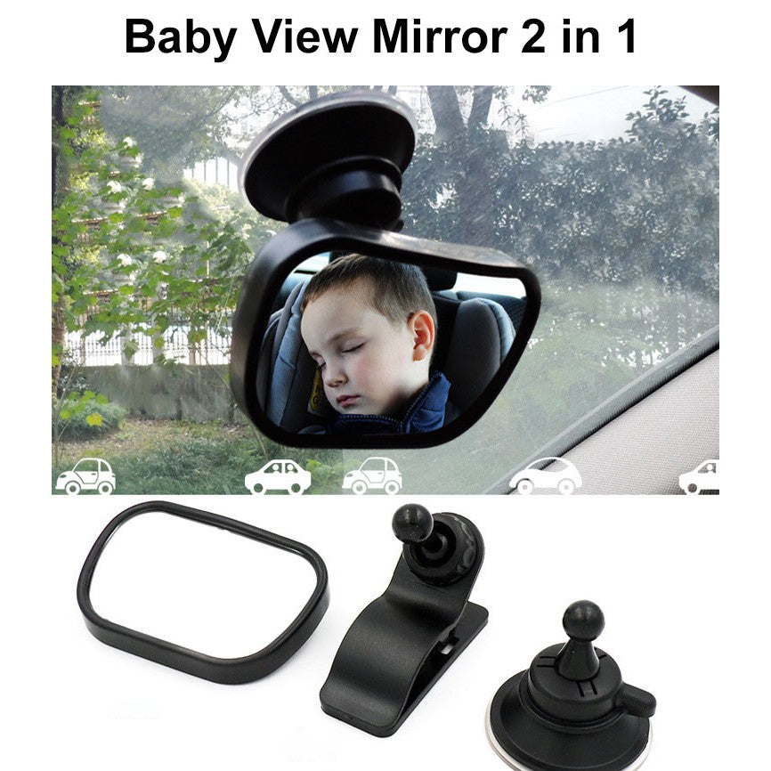 Car Baby Mirror for Rearview Monitoring - Safe & Easy to Install